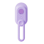 Purple plastic tool on a white background