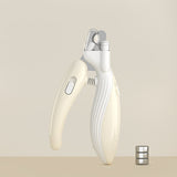 Precision pet nail trimmer with built-in LED light