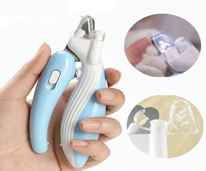 LED pet nail clippers for safe dog and cat grooming
