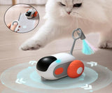 Remote control interactive cat toy car with USB charging