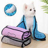 Super absorbent microfiber pet towel for dogs and cats