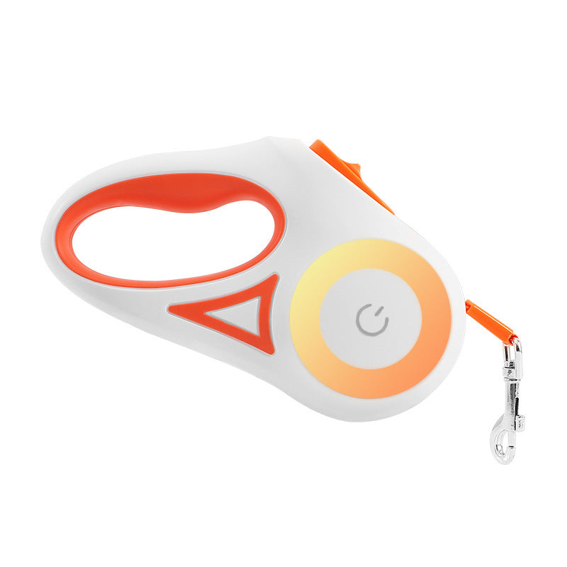 Tangle-free dog walking leash with ergonomic handle